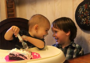 Celebrating Baby Brother's 1 yr birthday! Celebrating Baby Brother's 1 yr birthday!