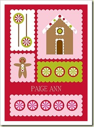 Gingerbread Lane - Kids Thank You Card