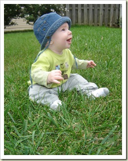 Vincent learning to sit up