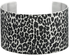 Stainless Steel Animal Print Cuff Bracelet