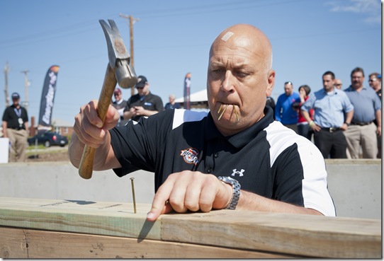 Habitat For Humanity build in Joplin, MO with help from Energizer volunteers and Cal Ripken Jr.