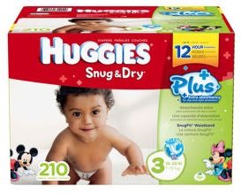 Huggies snug and dry plus diapers