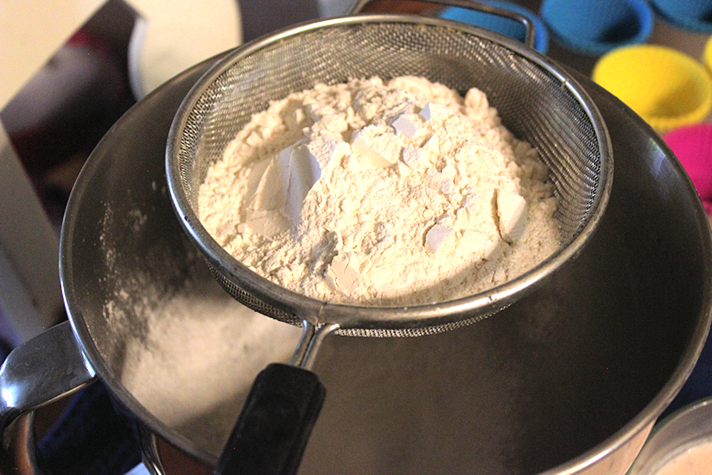 Sift your dry ingredients together