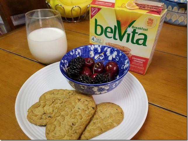 Pair your belVita Breakfast Biscuits with fruit and dairy, you're good to go! 