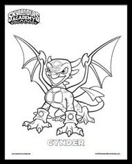 Cynder Coloring Page