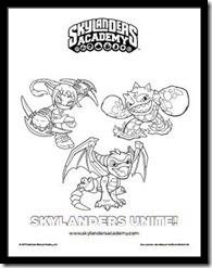 Skylanders Academy Coloring Page
