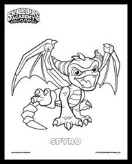 Spyro Coloring Page